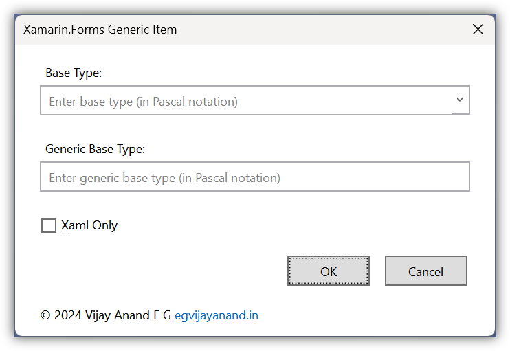 Xamarin.Forms Generic Item Templates by Vijay Anand E G
