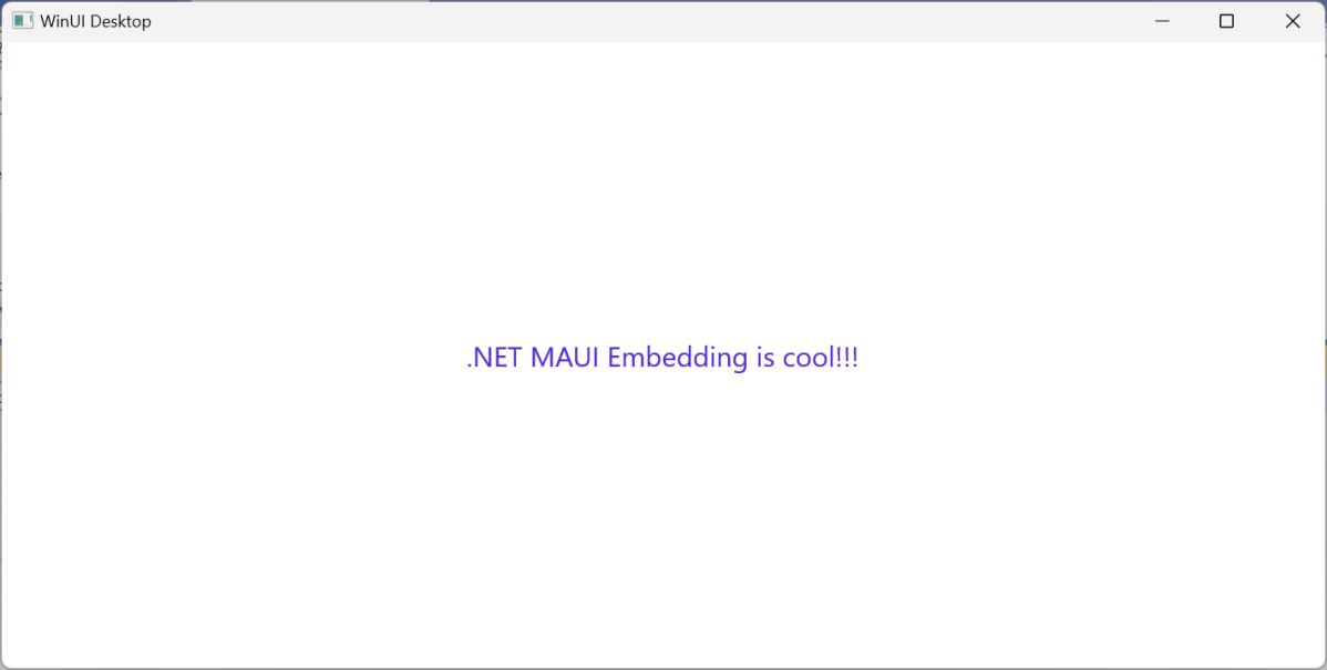 .NET MAUI - Native Embedding